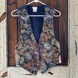 Floral Vintage vest
